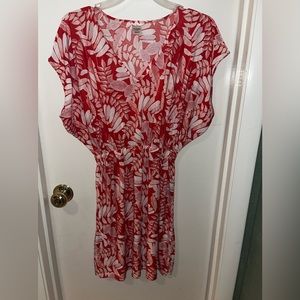 Westloop stretchy‎ dress WOMENS Size Large Red White